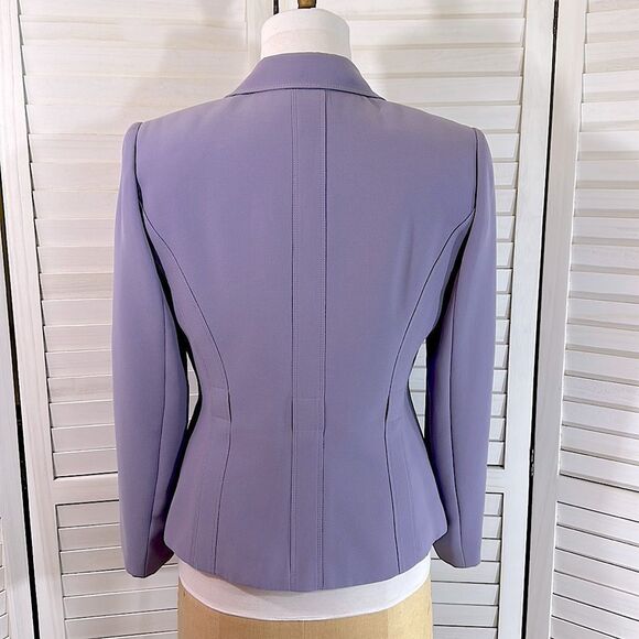 Tahari Blazer Jacket Size 10P 10 Petite Lavender - Picture 5 of 14